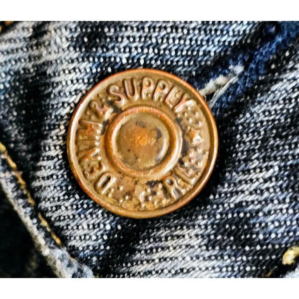 Denim and Supply Ralph Lauren Vintage Truckers‎ XS jean Jacket. Heavy distressed